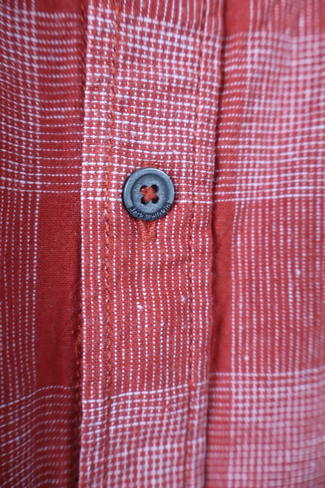 JACK WOLFSKIN CAMICIA UOMO TG. 58 MAN CASUAL VINTAGE  SHIRT CANAPA COTONE LOGO