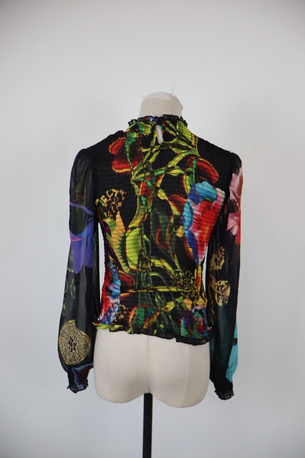 DESIGUAL MAGLIA DONNA TG. S WOMAN CASUAL VINTAGE T-SHIRT TOP
