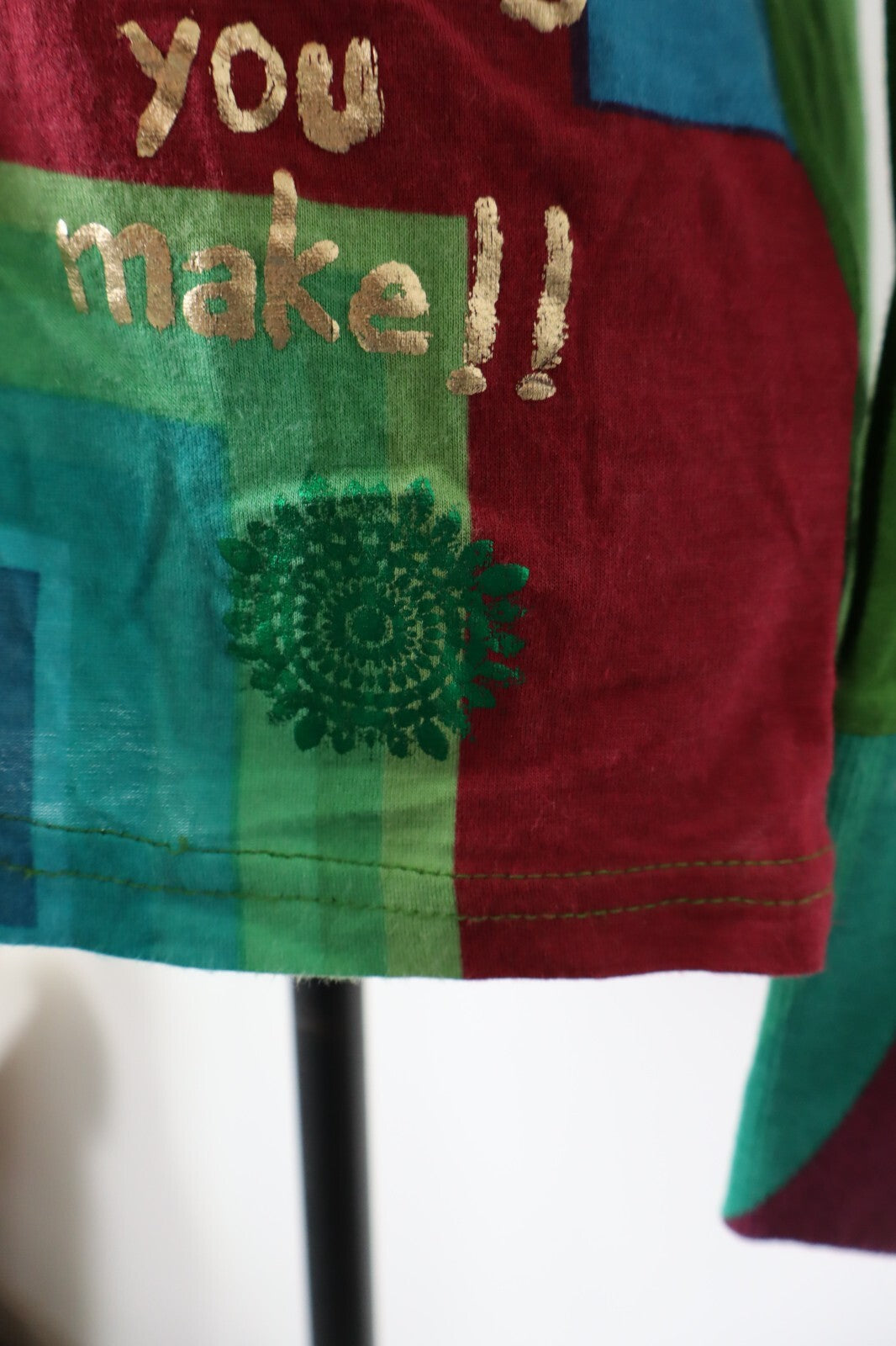 DESIGUAL MAGLIA DONNA TG. XL WOMAN T-SHIRT CASUAL VINTAGE TOP COTONE