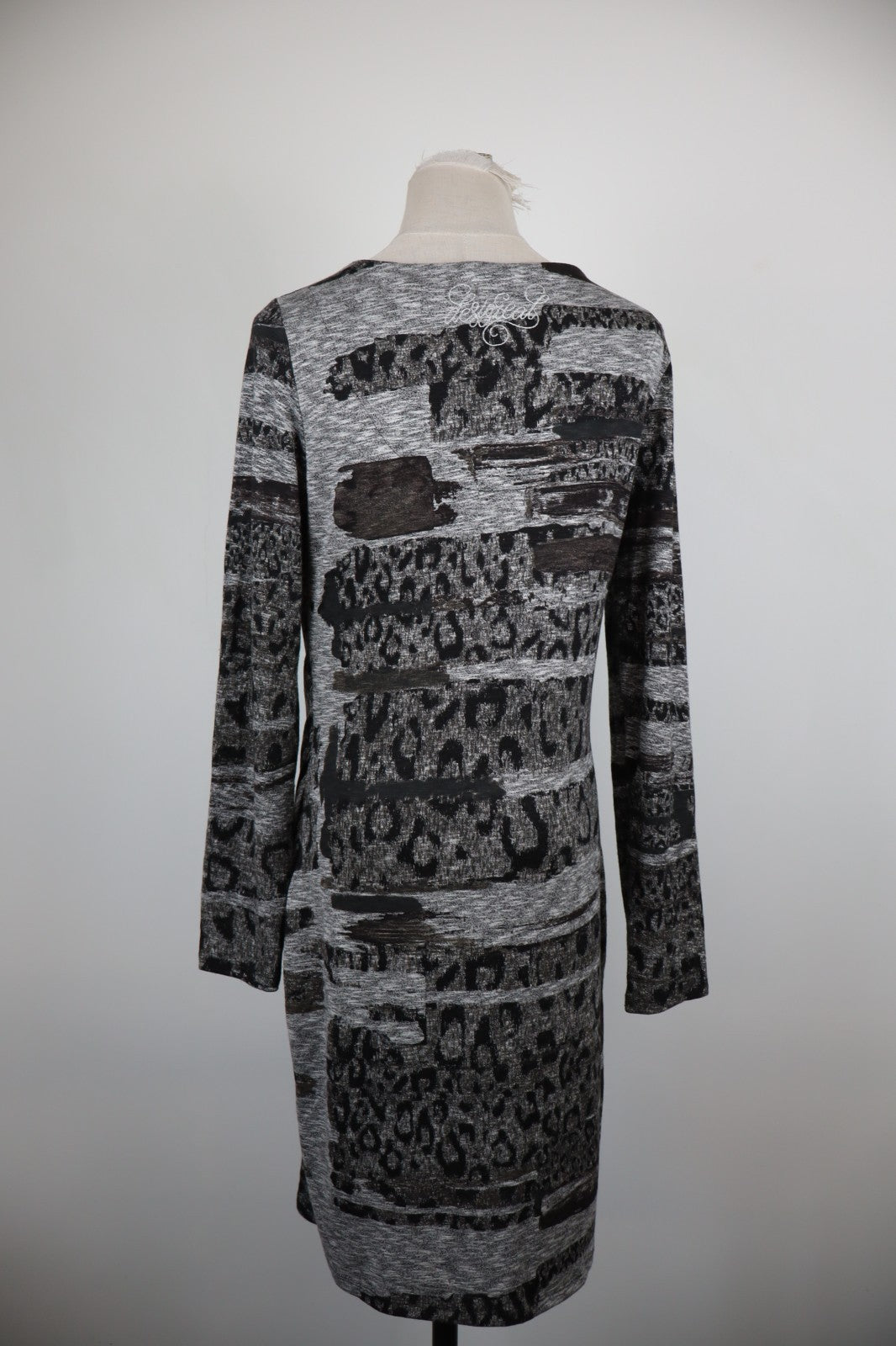 DESIGUAL VESTITO ABITO MANICHE LUNGHE DONNA TG. L WOMAN CASUAL VINTAGE DRESS