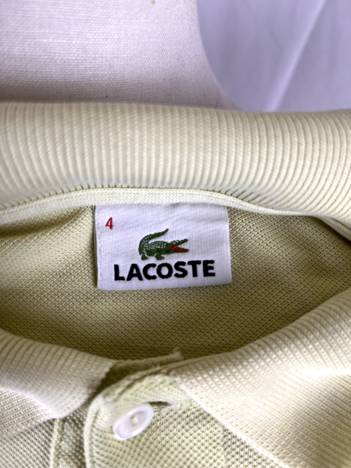 LACOSTE POLO MAGLIA UOMO COTONE TG. 4 MAN COTTON SHIRT CASUAL VINTAGE