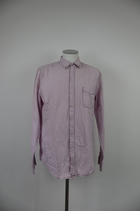 HUGO BOSS CAMICIA UOMO TG. L MAN CASUAL VINTAGE SHIRT COTONE COTTON