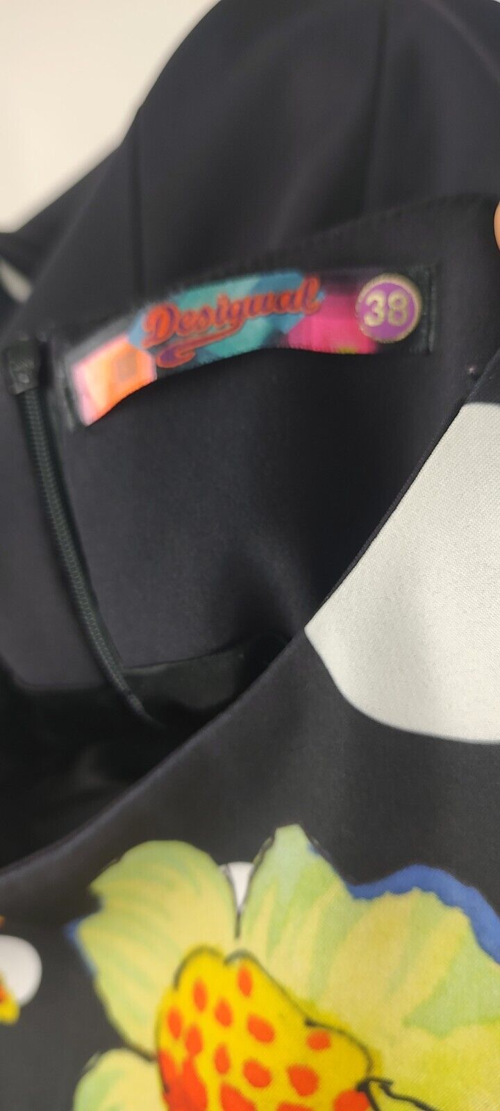 DESIGUAL VESTITO DONNA TG. 38  WOMAN CASUAL VINTAGE DRESS