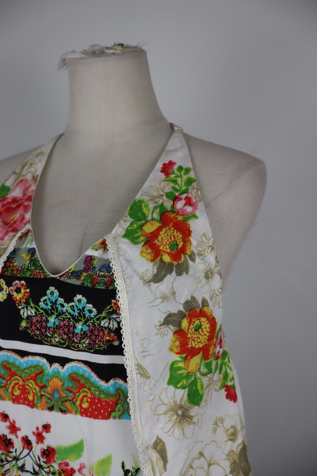 DESIGUAL VESTITO ABITO DONNA TG. 40 WOMAN CASUAL VINTAGE DRESS