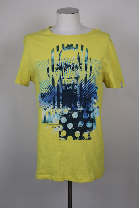 GAUDI MAGLIA UOMO TG XL MAN T-SHIRT CASUAL VINTAGE COTONE COTTON LOGO