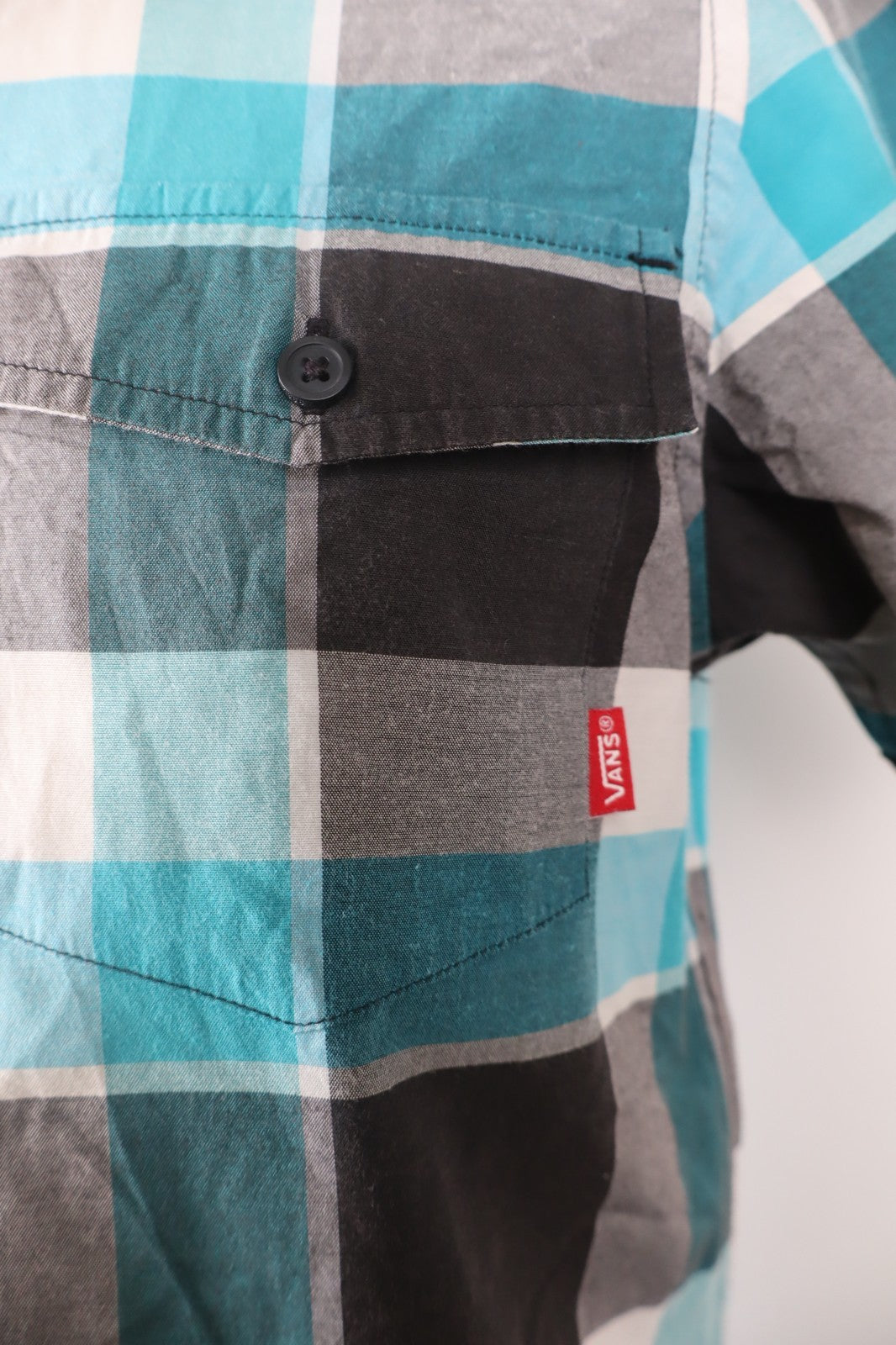 VANS OFF THE WALL CAMICIA UOMO COTONE TG. S MAN CASUAL VINTAGE SHIRT COTTON
