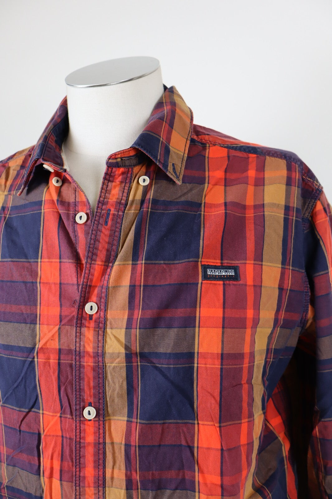 NAPAPIJRI SPORT CAMICIA SHIRT UOMO Tg XL MAN VINTAGE CASUAL COTONE