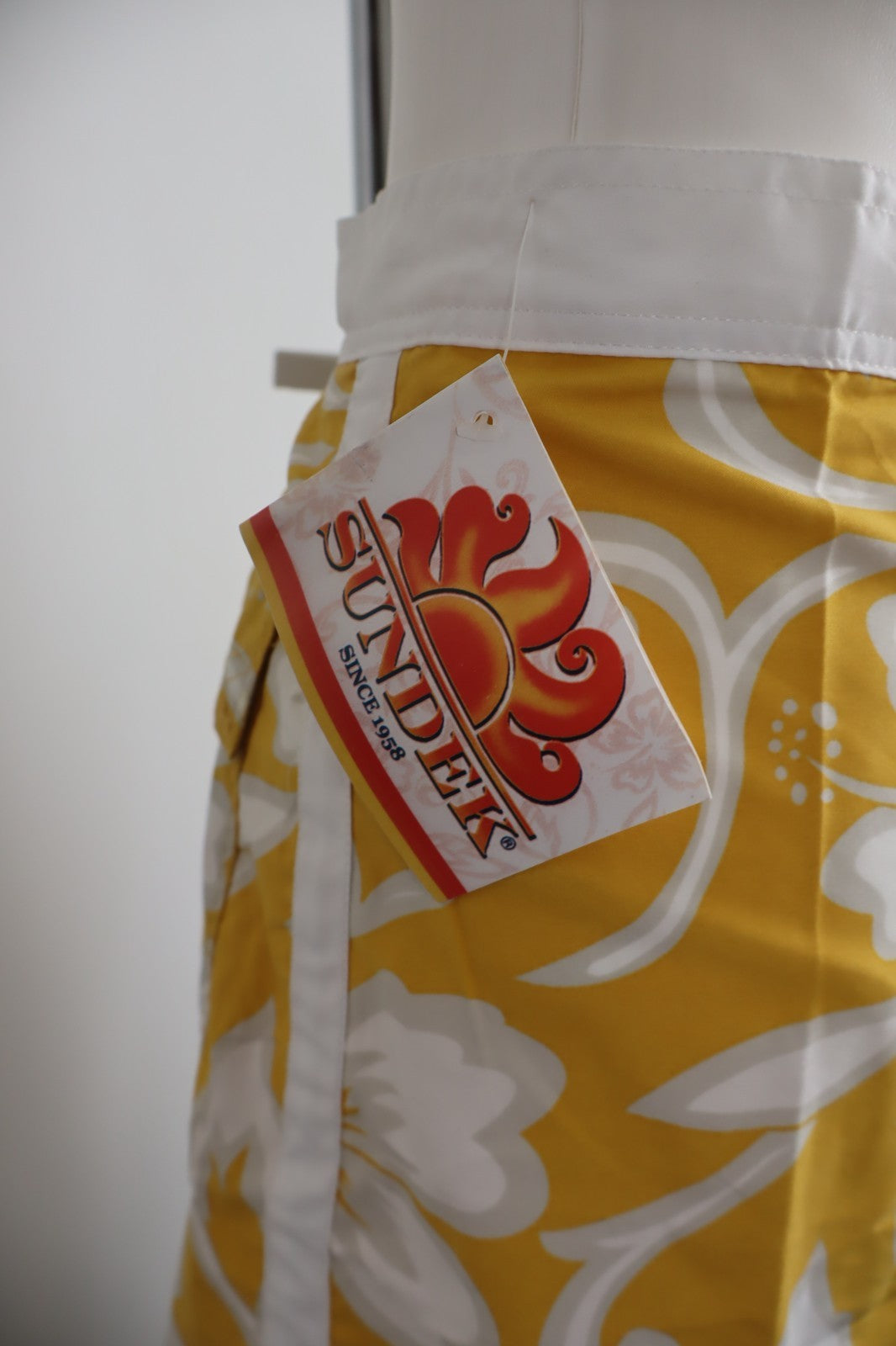 SUNDEK COSTUME PANTALONCINO MARE UOMO TG 33 MEN SWIMSUIT VINTAGE CASUAL CON TAG