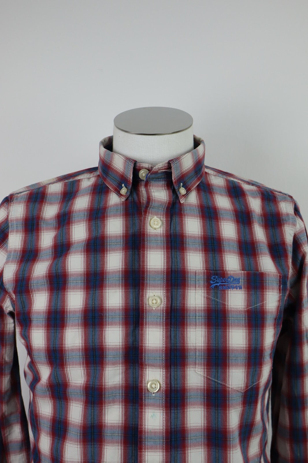 SUPERDRY CAMICIA COTONE SHIRT UOMO Tg M MAN VINTAGE CASUAL COTTON