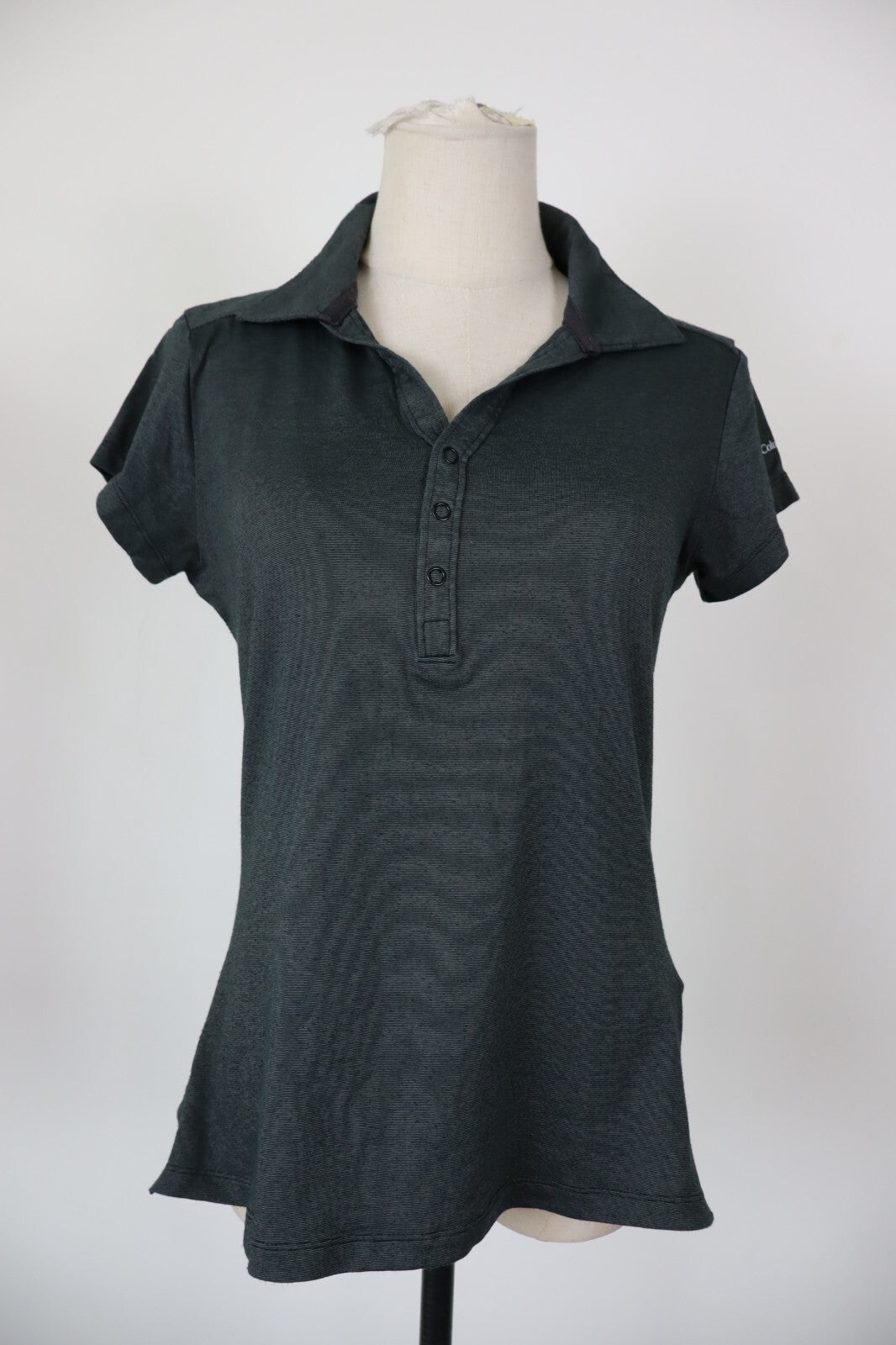 COLUMBIA POLO MAGLIA DONNA COTONE TG. M WOMAN COTTON SHIRT CASUAL VINTAGE