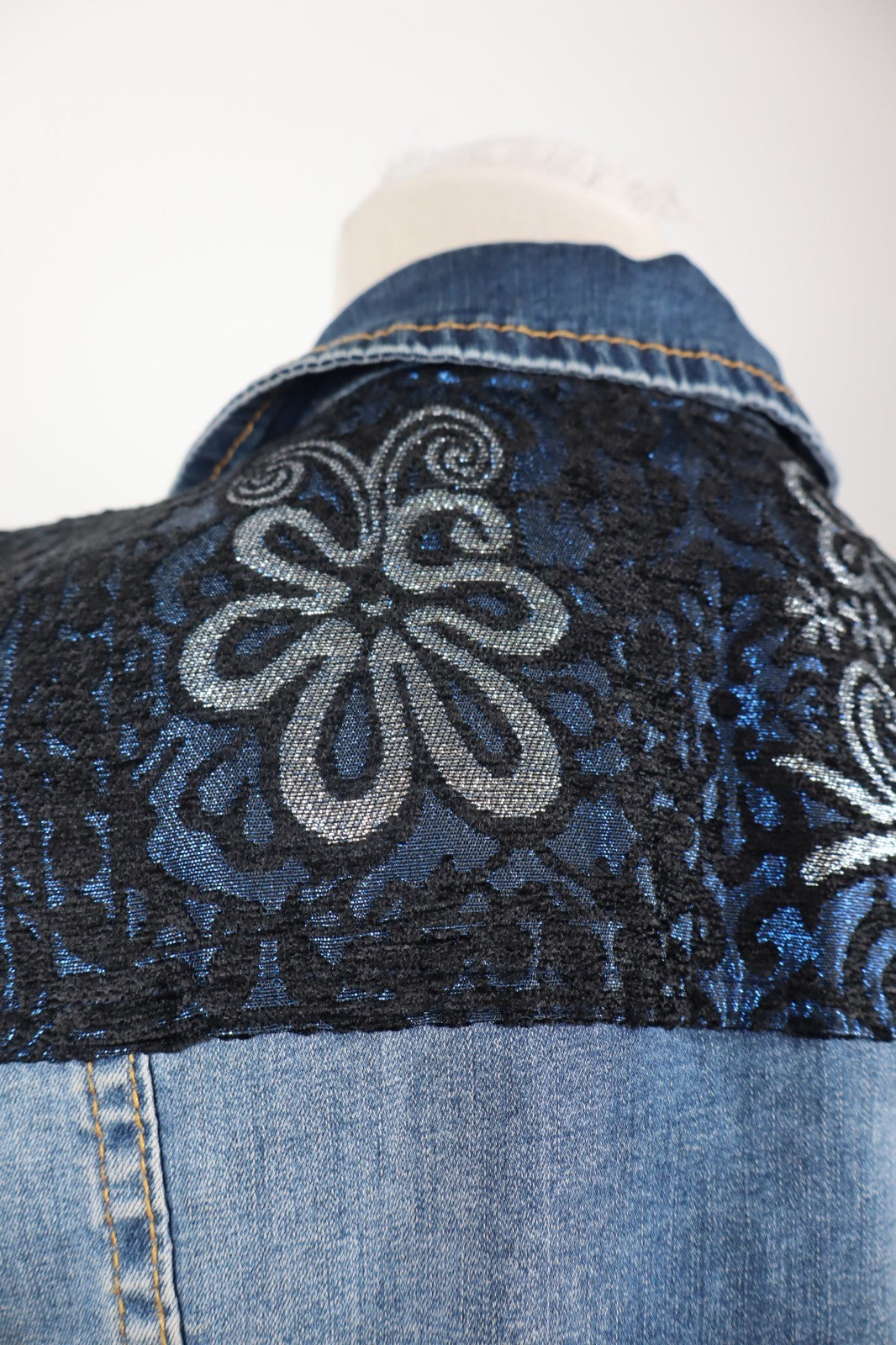 DESIGUAL JEANS GIUBBINO SMANICATO DONNA 38 WOMAN CASUAL JACKET COTONE DENIM