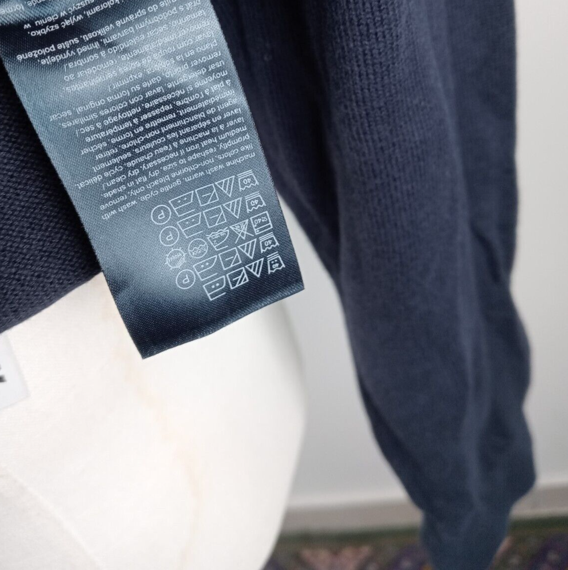 TOMMY HILFIGER MAGLIONE VINTAGE COTONE COTTON UOMO Tg. L MAN SWEATER CASUAL