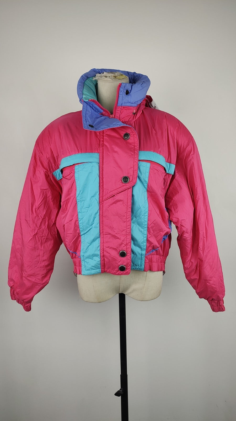COLMAR ENTRANT GIUBBINO IMBOTTITO DONNA NEVE Tg M VINTAGE WOMAN JACKET VINTAGE