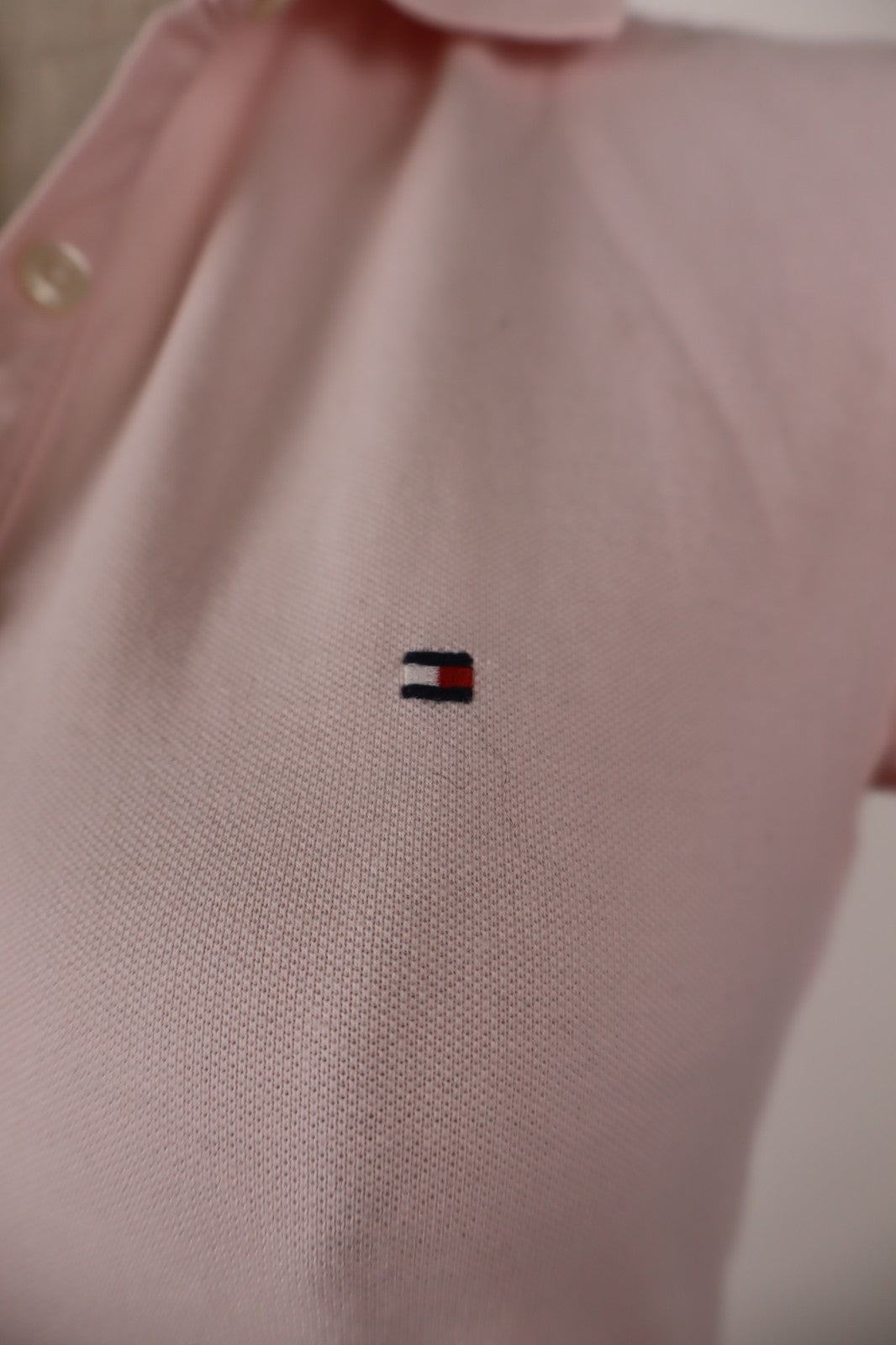 TOMMY HILFIGER MAGLIA POLO DONNA TG XS WOMAN CASUAL VINTAGE TOP T-SHIRT COTONE