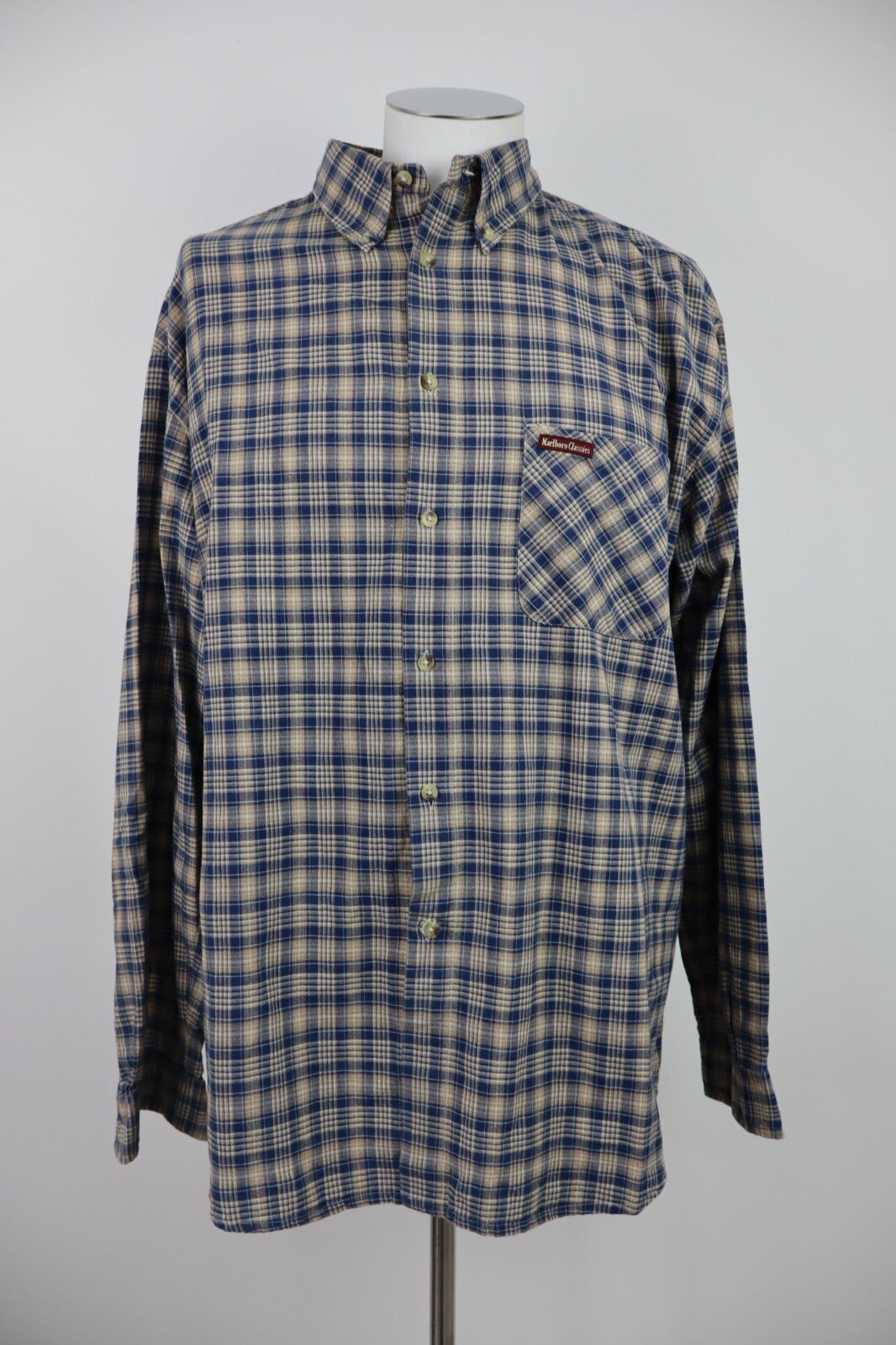 MARLBORO CLASSICS CAMICIA UOMO COTONE TG. 2XL MAN CASUAL VINTAGE COTTON SHIRT