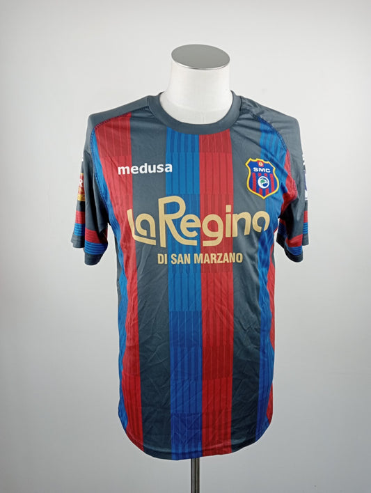 MEDUSA SAN MARZANO N 20 MAGLIA CALCIO TRIKOT UOMO Tg L SOCCER JERSEY VINTAGE