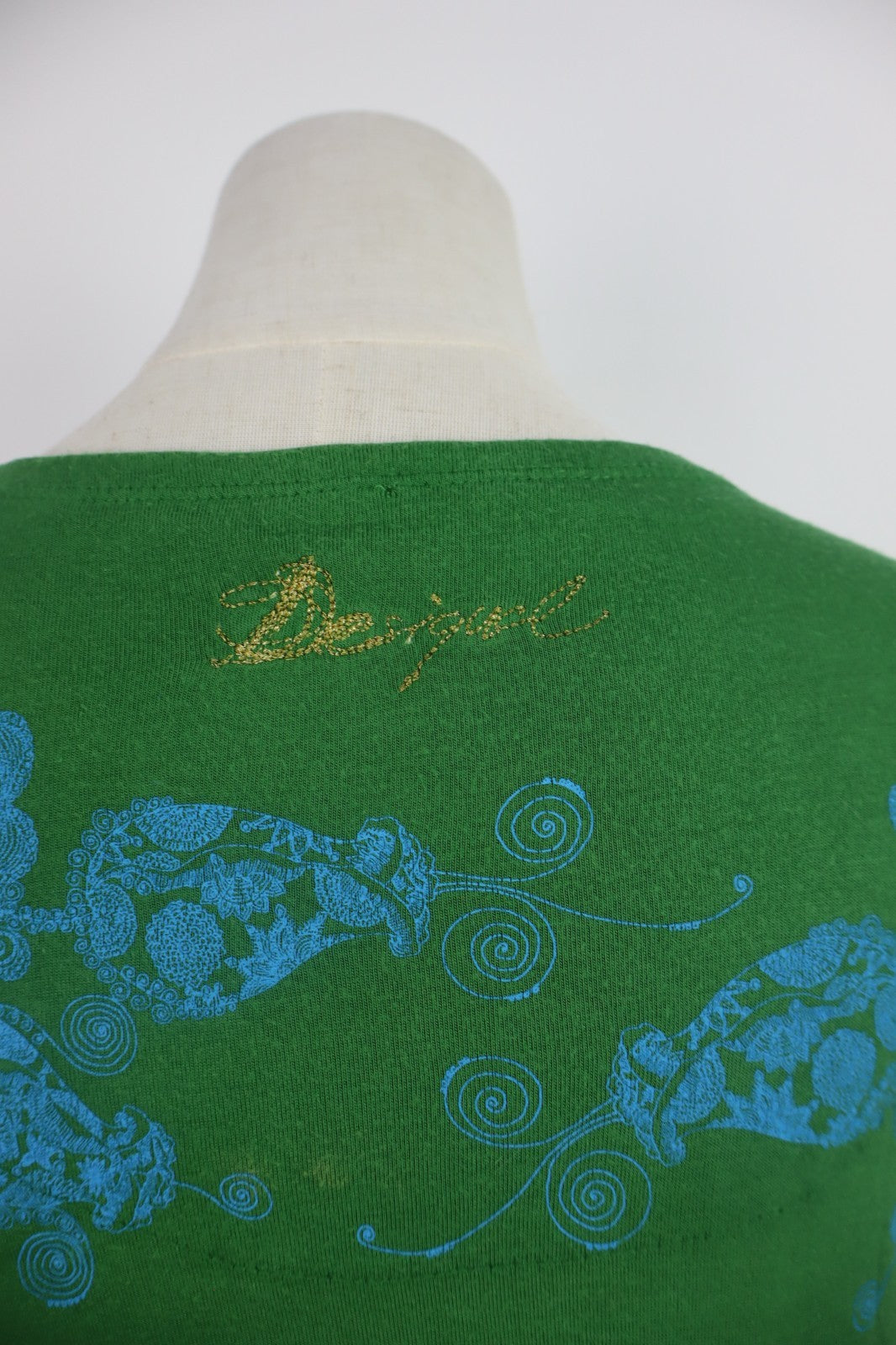 DESIGUAL VESTITO DONNA TG. XL WOMAN CASUAL VINTAGE DRESS ABITO VISCOSA
