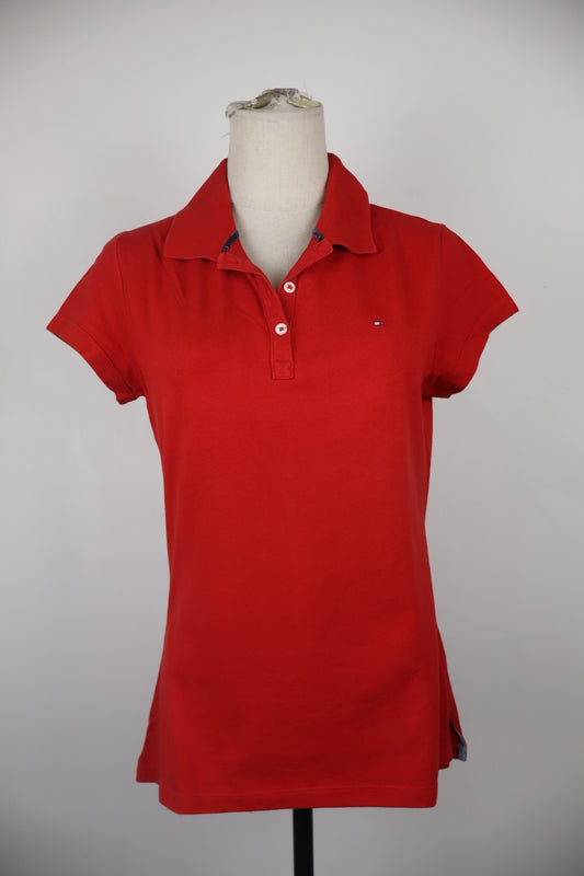TOMMY HILFIGER POLO MAGLIA DONNA COTONE L WOMAN SHIRT CASUAL VINTAGE LOGO