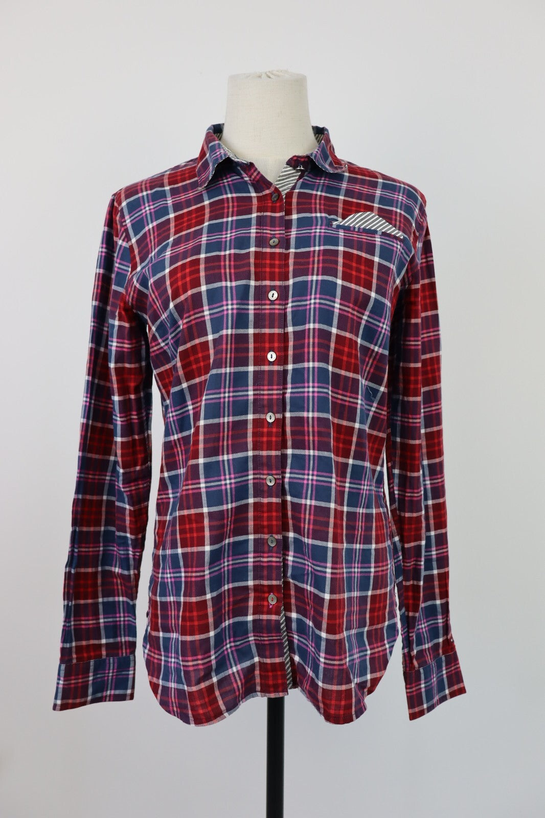 TOMMY HILFIGER CAMICIA  DONNA TG. 6 WOMAN SHIRT CASUAL VINTAGE COTONE COTTON