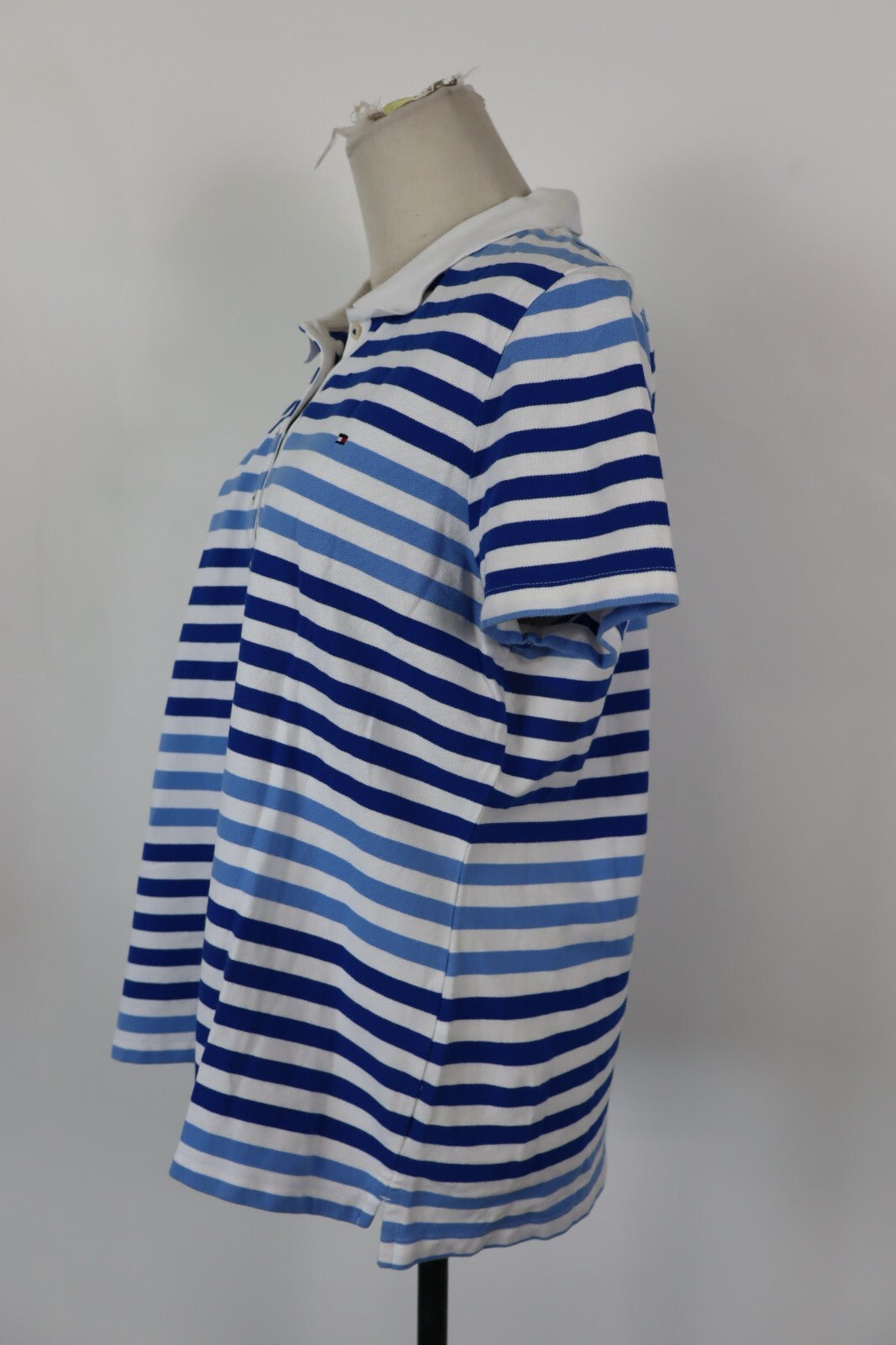 TOMMY HILFIGER POLO MAGLIA T-SHIRT DONNA COTONE TG. XL WOMAN CASUAL VINTAGE