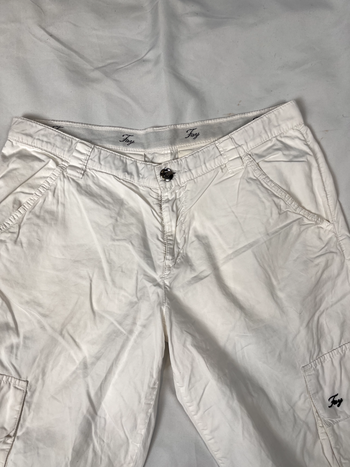 FAY PANTALONCINO UOMO TG. 14 YEARS 168CM MAN VINTAGE CASUAL PANTS COTONE