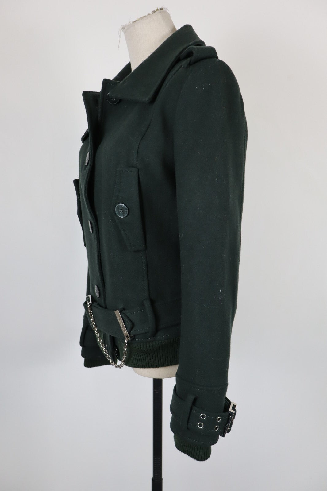 ZU ELEMENTS GIUBBINO LANA GIACCA DONNA TG 44 WOMAN CASUAL JACKET VINTAGE ITALY