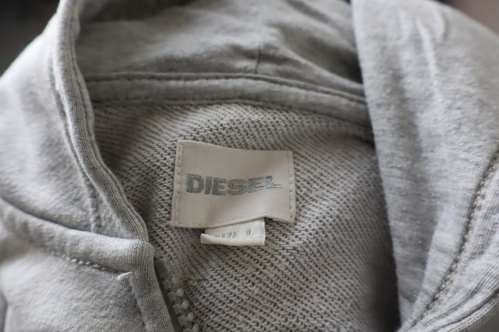 DIESEL FELPA CAPPUCCIO DONNA Tg L WOMEN CASUAL VINTAGE SPORT SWEATSHIRT