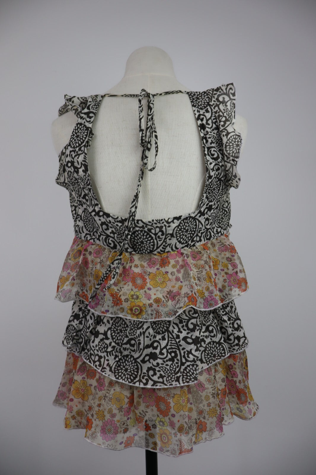 MARELLA MAGLIA TOP CANOTTA DONNA TG. 44 WOMAN CASUAL VINTAGE T-SHIRT SETA