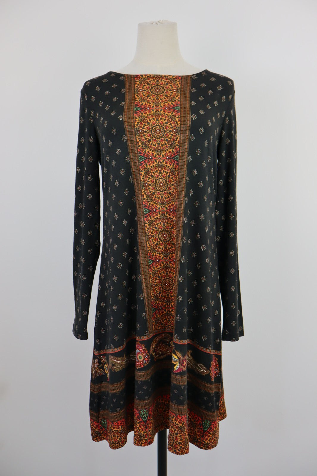 DESIGUAL VESTITO DONNA TG. L WOMAN CASUAL VINTAGE DRESS ITALIA VISCOSA