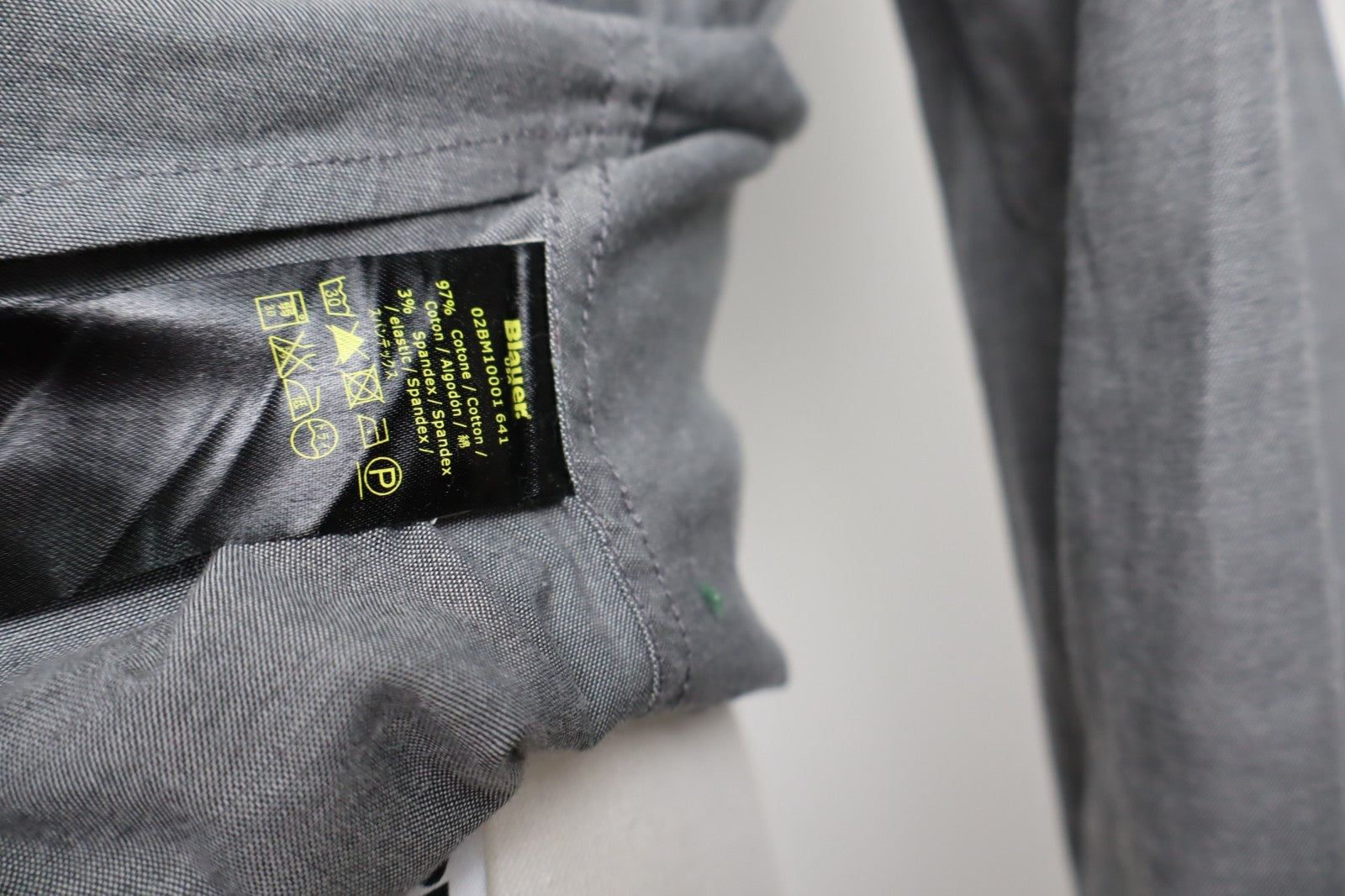 BLAUER CAMICIA MANICHE LUNGHE UOMO COTONE TG M MAN CASUAL VINTAGE SHIRT COTTON