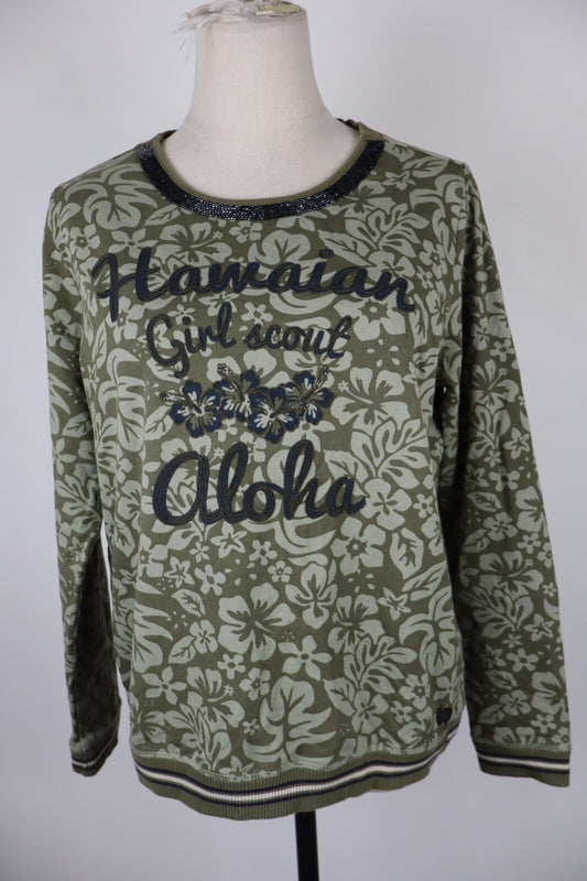 NAPAPIJRI FELPA DONNA Tg S WOMAN CASUAL VINTAGE SPORT SWEATSHIRT COTONE