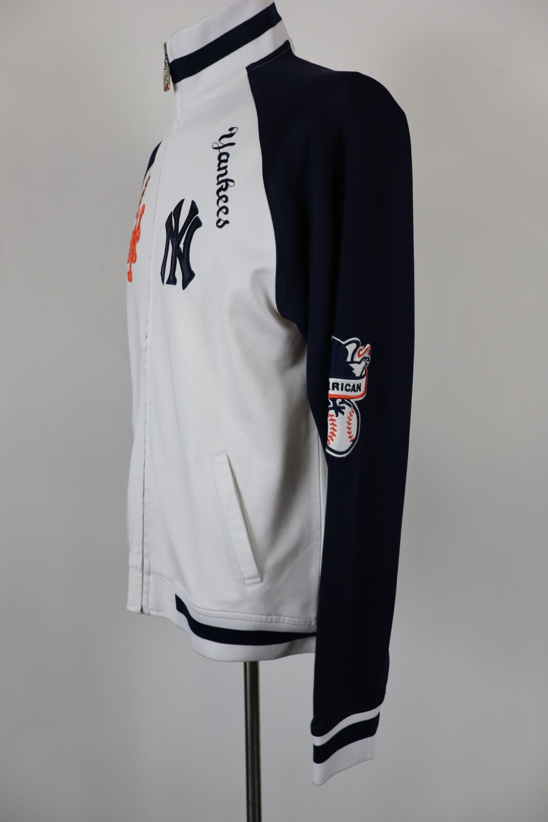 MAJESTIC NY YANKEES METS BATTLE FELPA UOMO Tg L MAN  VINTAGE SPORT  BASEBALL