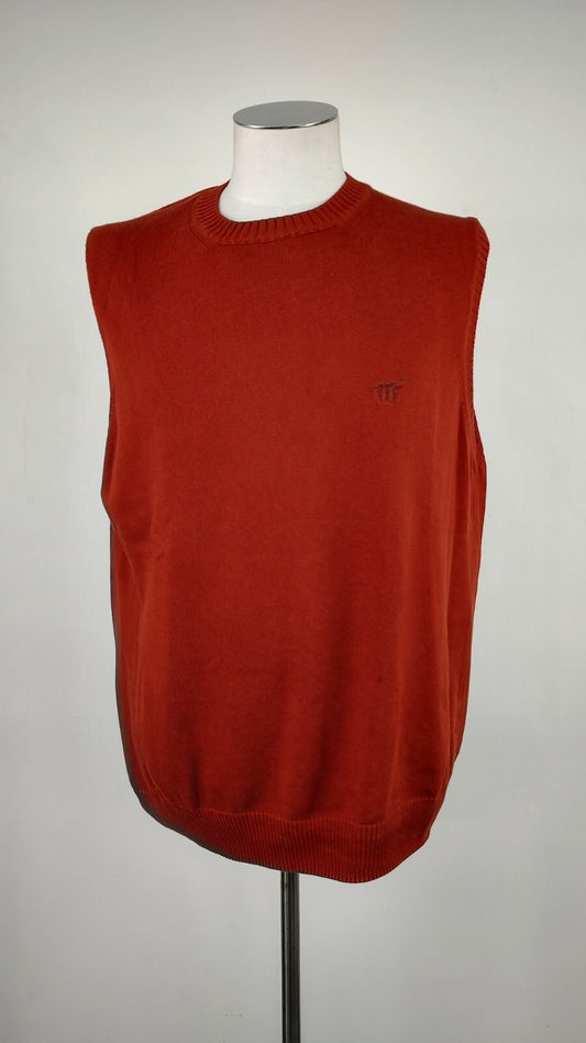 HENRY COTTON'S MAGLIONE SMANICATO COTONE VINTAGE UOMO Tg. XL SWEATER MAN CASUAL