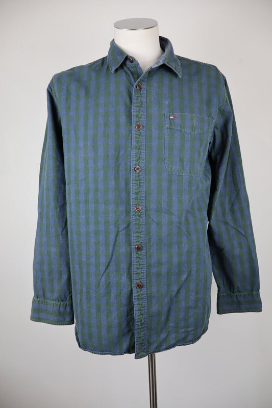 TOMMY HILFIGER CAMICIA SHIRT UOMO Tg XL MAN VINTAGE CASUAL COTONE COTTON