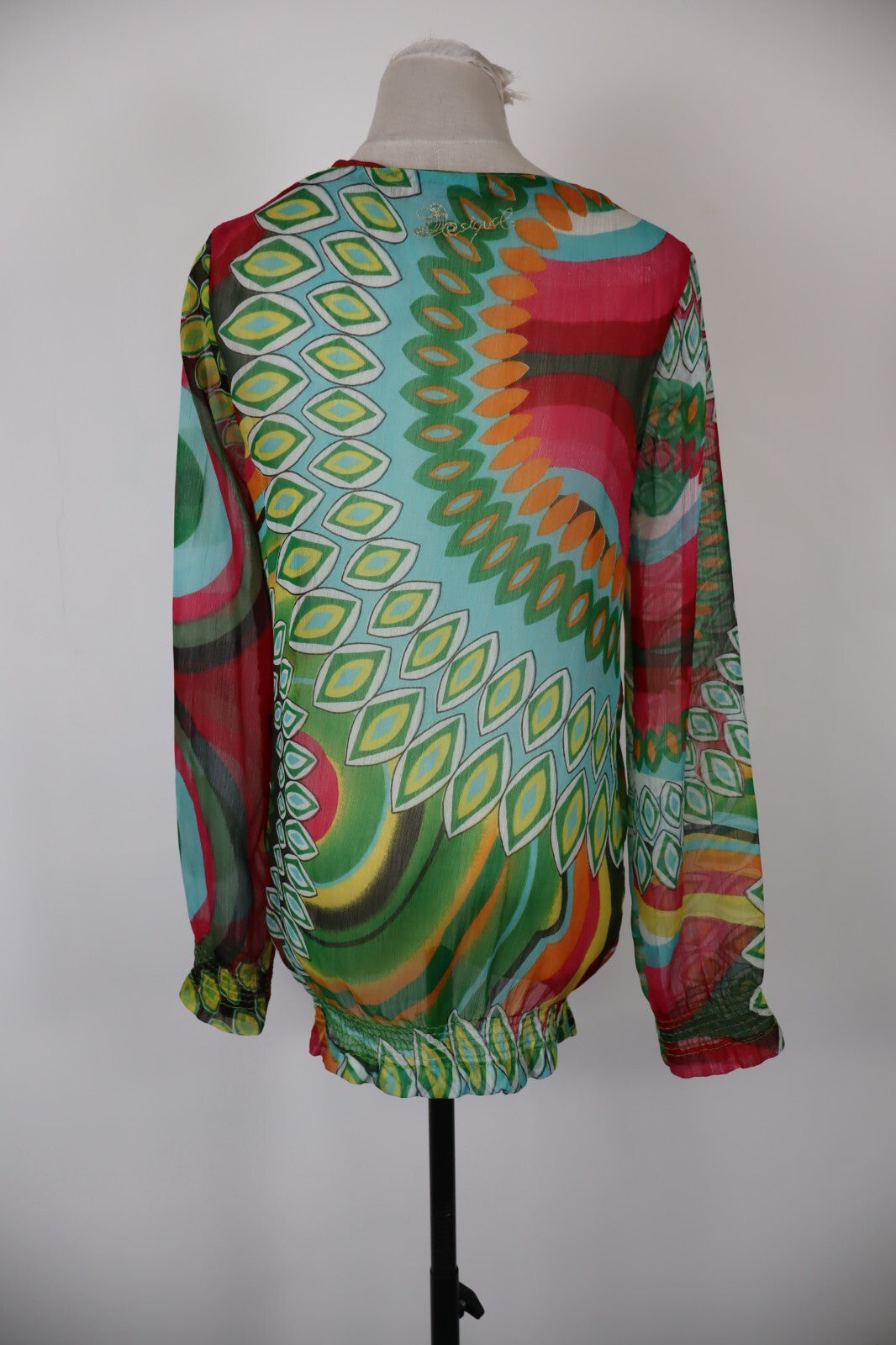 DESIGUAL CAMICIA  DONNA TG. M WOMAN SHIRT CASUAL VINTAGE