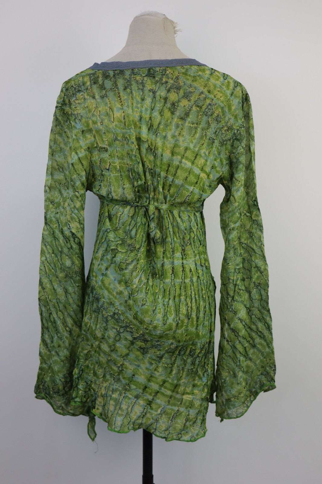 DOLMA FAIRSTILC SLIPTOP DONNA XL WOMAN T-SHIRT FUNKY ANIMAL CHIFFON Y2K 2000'S