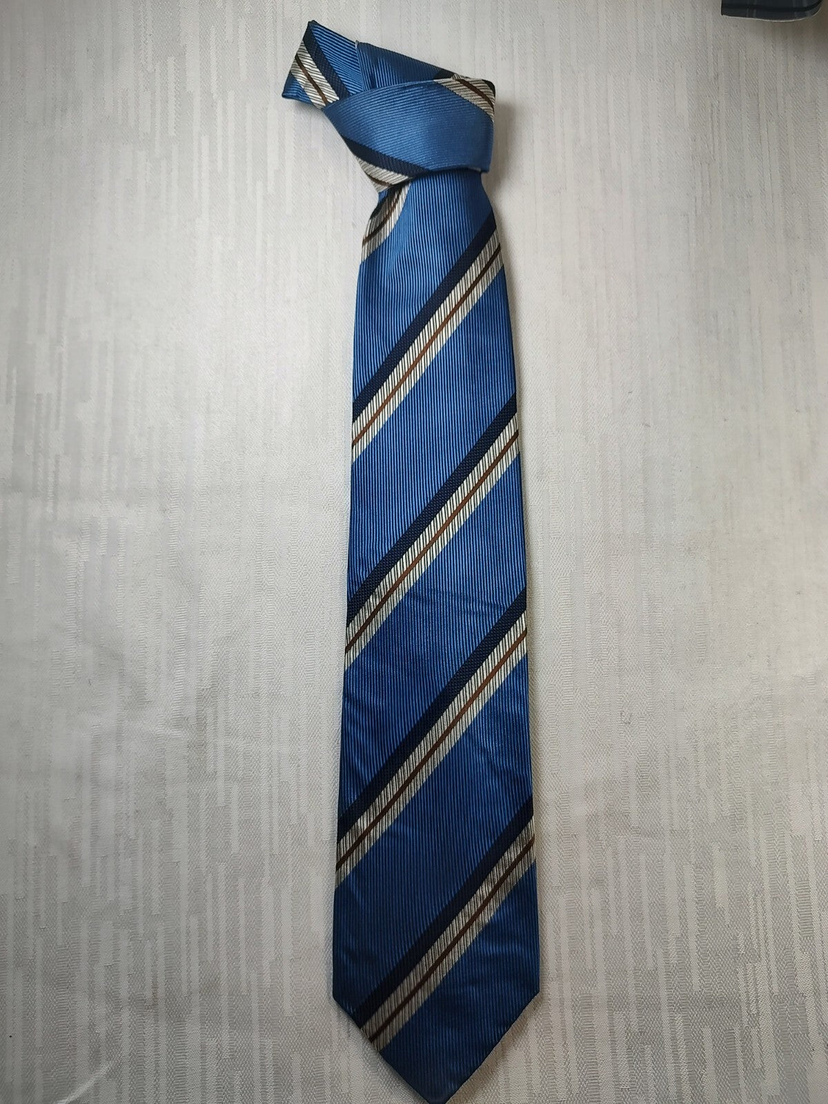 FUSARO 100% SILK TIE SETA CRAVATTA NECKTIE MADE IN ITALY SELF TIPPED