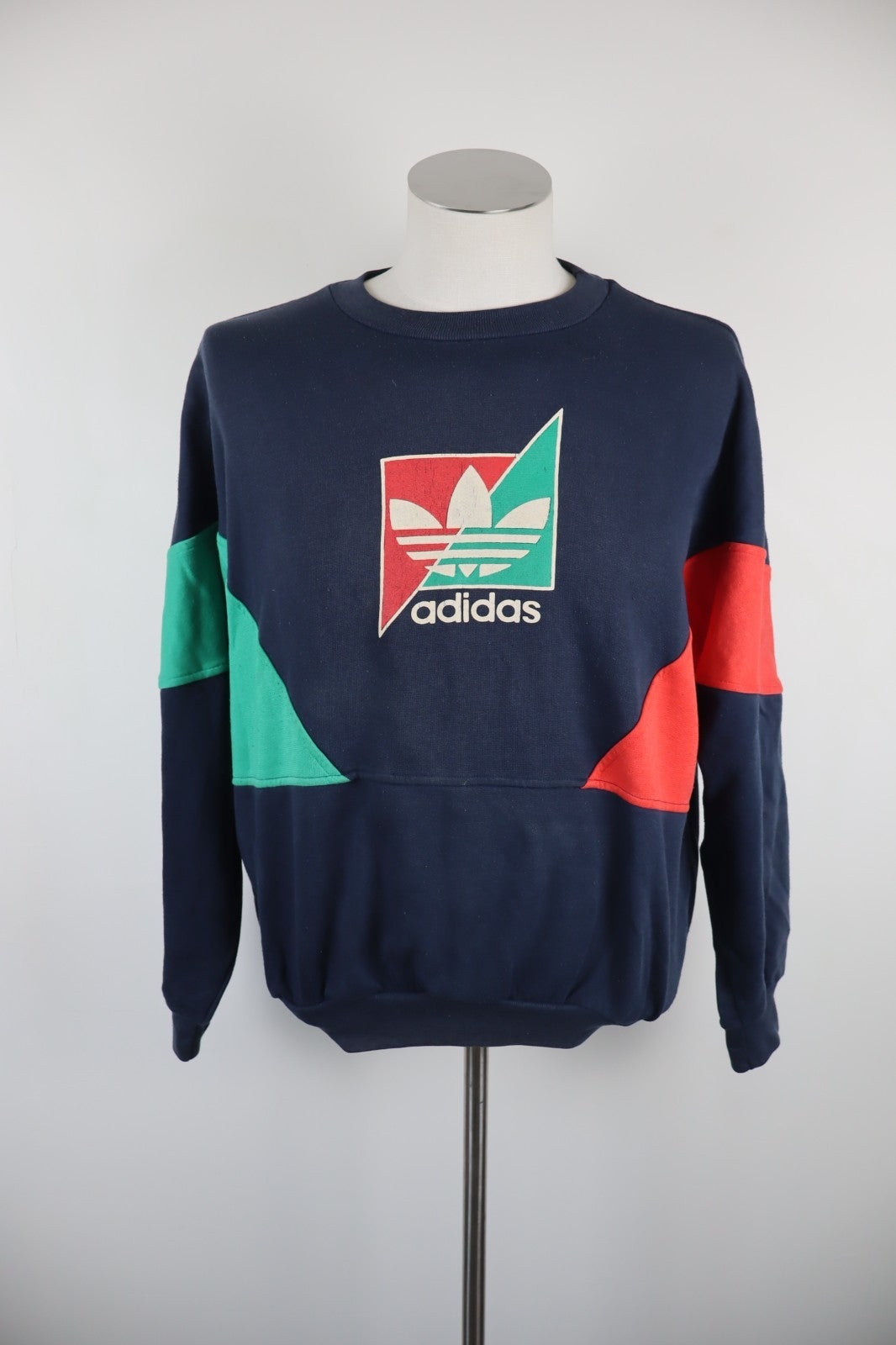 ADIDAS FELPA MAGLIA COTONE UOMO Tg D4 MAN COTTON JACKET SWEATSHIRT VINTAGE