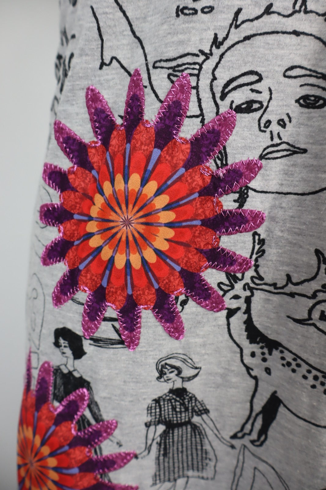DESIGUAL VESTITO  DONNA TG M WOMAN CASUAL VINTAGE DRESS ABITO COTONE