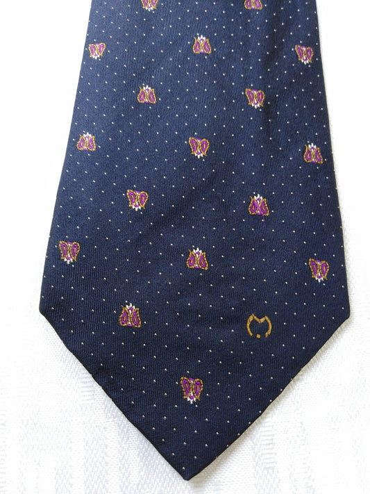 MILA SCHON 100% SILK TIE SETA CRAVATTA NECKTIE ITALY VINTAGE CLASSIC