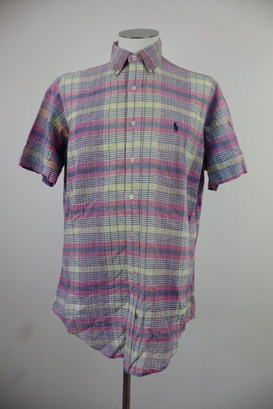 POLO RALPH LAUREN CAMICIA SHIRT UOMO TG L MAN VINTAGE CASUAL COTONE COTTON