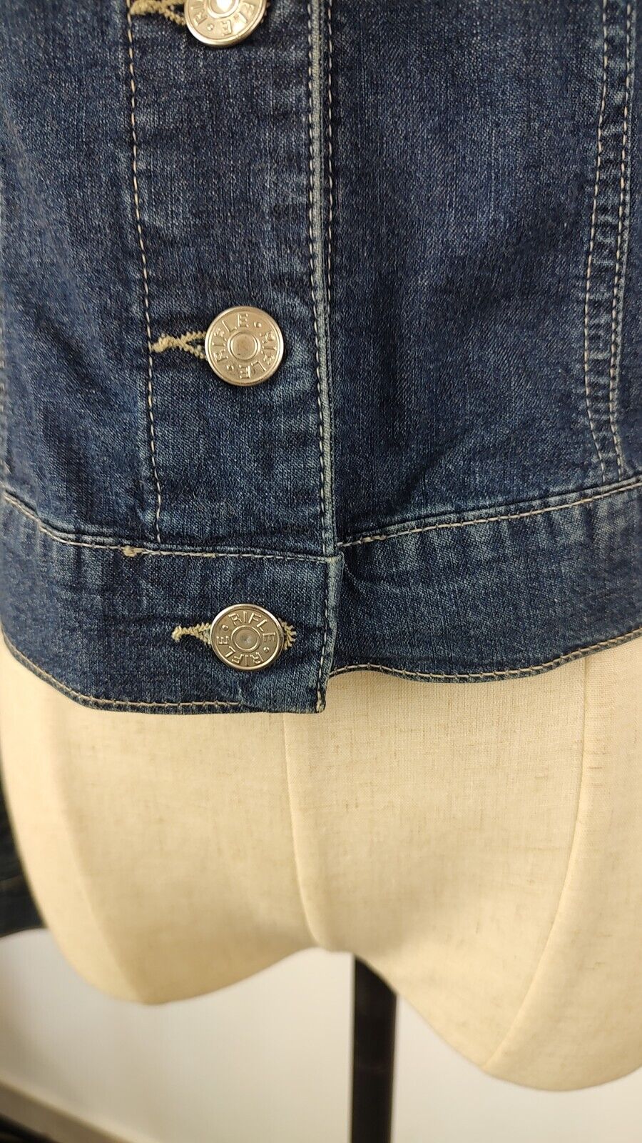 RIFLE JEANS GIUBBINO DONNA Tg. S WOMAN CASUAL JACKET COTONE DENIM