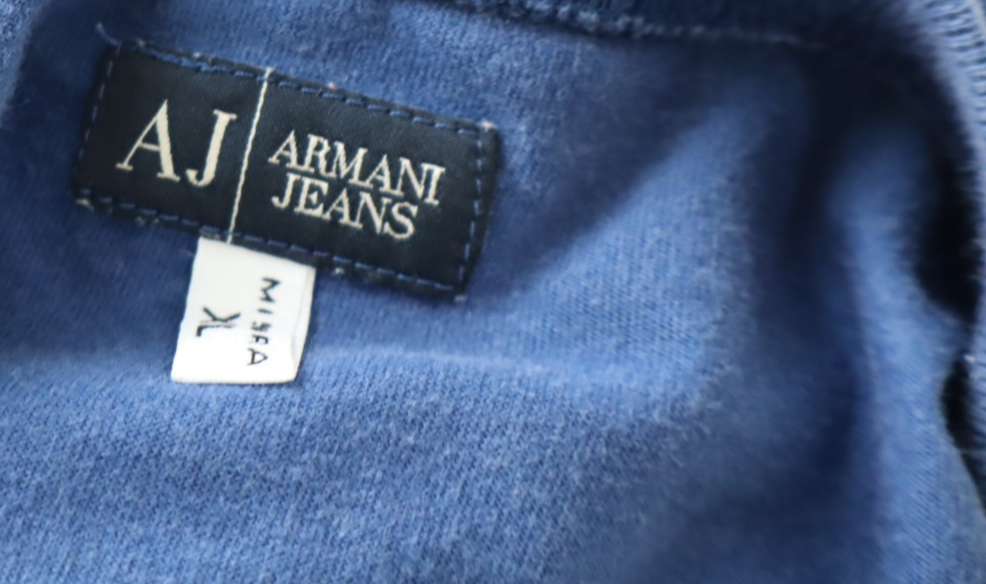 AJ ARMANI JEANS MAGLIA DONNA TG. XL WOMAN CASUAL VINTAGE T-SHIRT COTONE COTTON