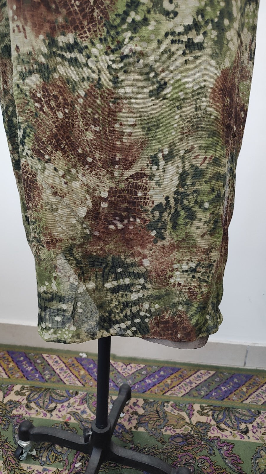 KRIZIA VESTITO DONNA TG. 15  WOMAN CASUAL VINTAGE DRESS LINO