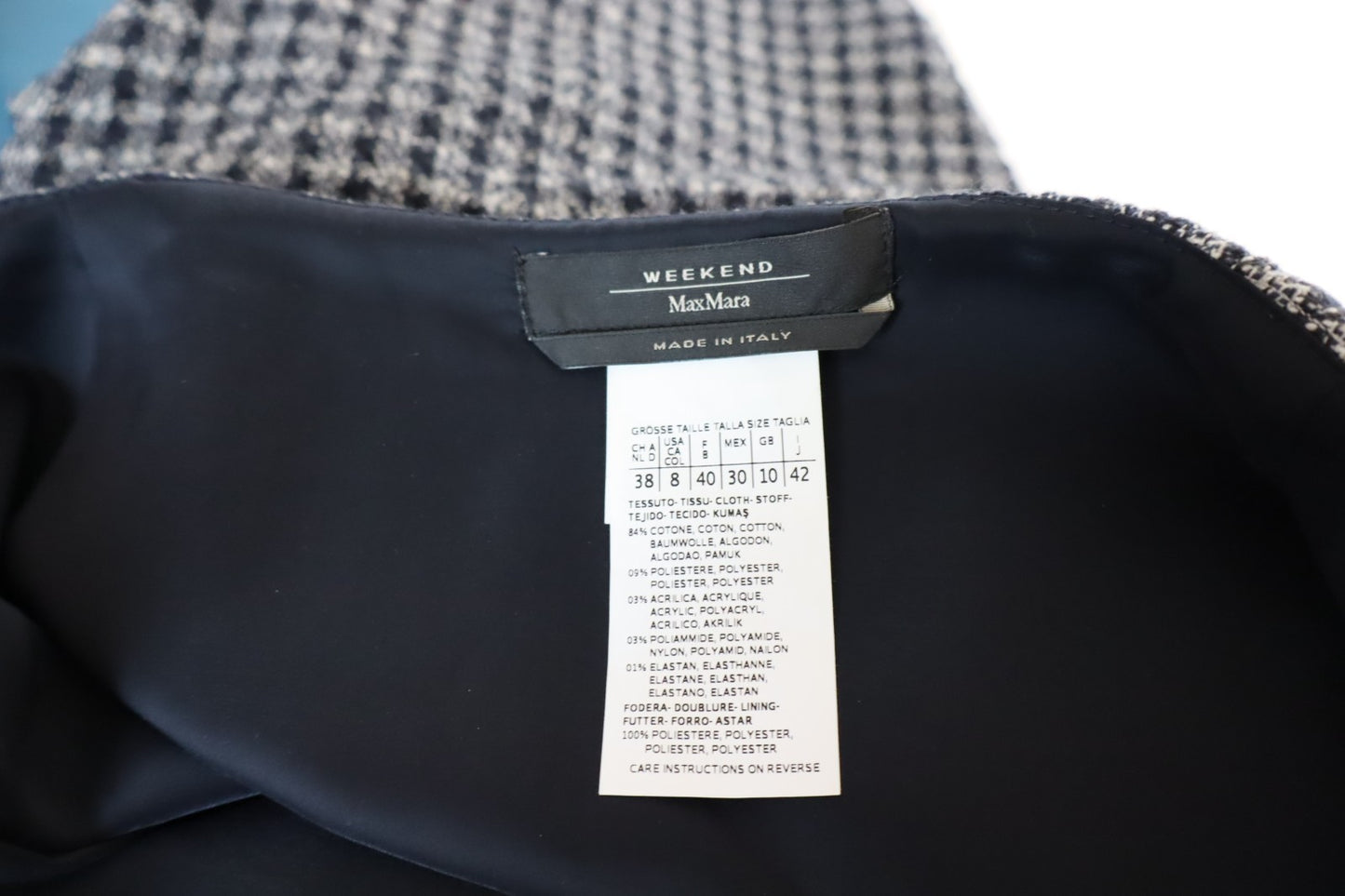 MAX MARA GONNA A TUBINO DONNA WOMAN SKIRT Tg. 42 CASUAL VINTAGE COTONE LOGO