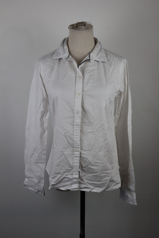 WOOLRICH CAMICIA BLUSA DONNA TG S WOMAN SHIRT CASUAL VINTAGE  LOGO COTONE