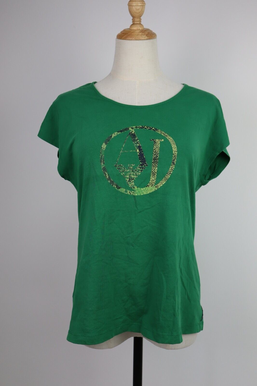 AJ ARMANI JEANS MAGLIA COTONE DONNA TG. 40 WOMAN CASUAL VINTAGE T-SHIRT