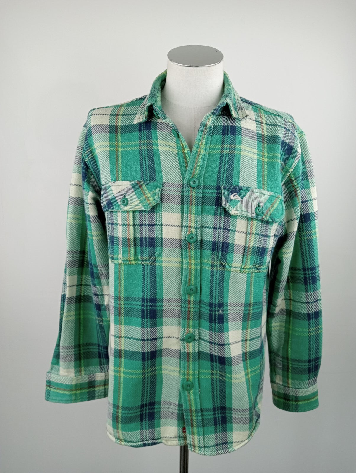 QUIKSILVER CAMICIA UOMO COTONE TG. M  MAN CASUAL VINTAGE SHIRT COTTON