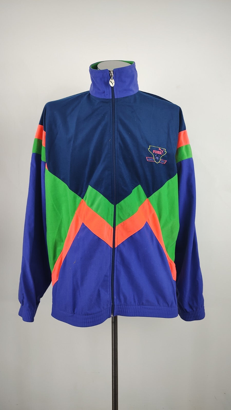 PUMA WORLD TEAM GIACCA SPORT UOMO Tg 9 MAN VINTAGE JACKET CASUAL VINTAGE