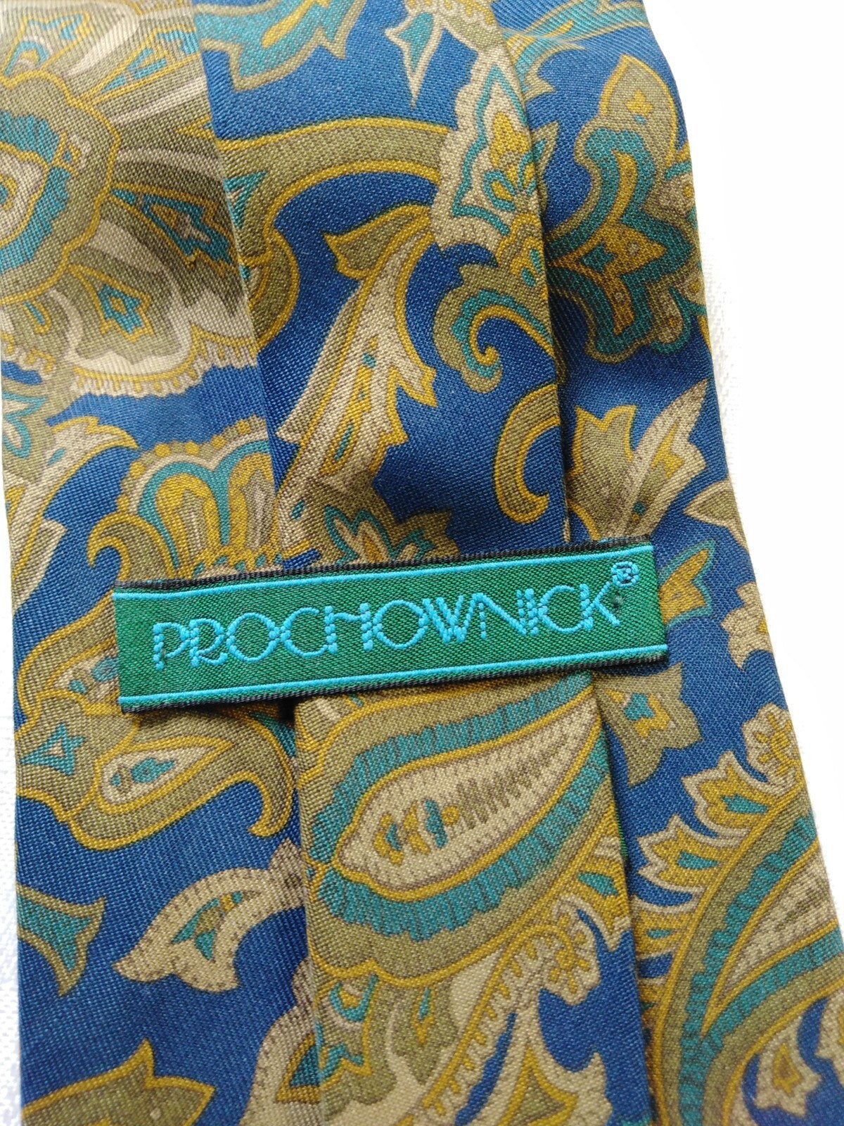 PROCHOWNICK 100% SILK TIE SETA CRAVATTA NECKTIE MADE IN ITALY CLASSIC